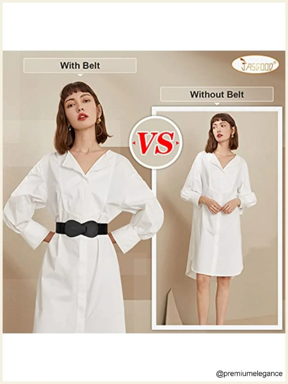 3 Pack Stretchy Elastic Wide Waist Belts for Women Adjustable Dress Belt with
